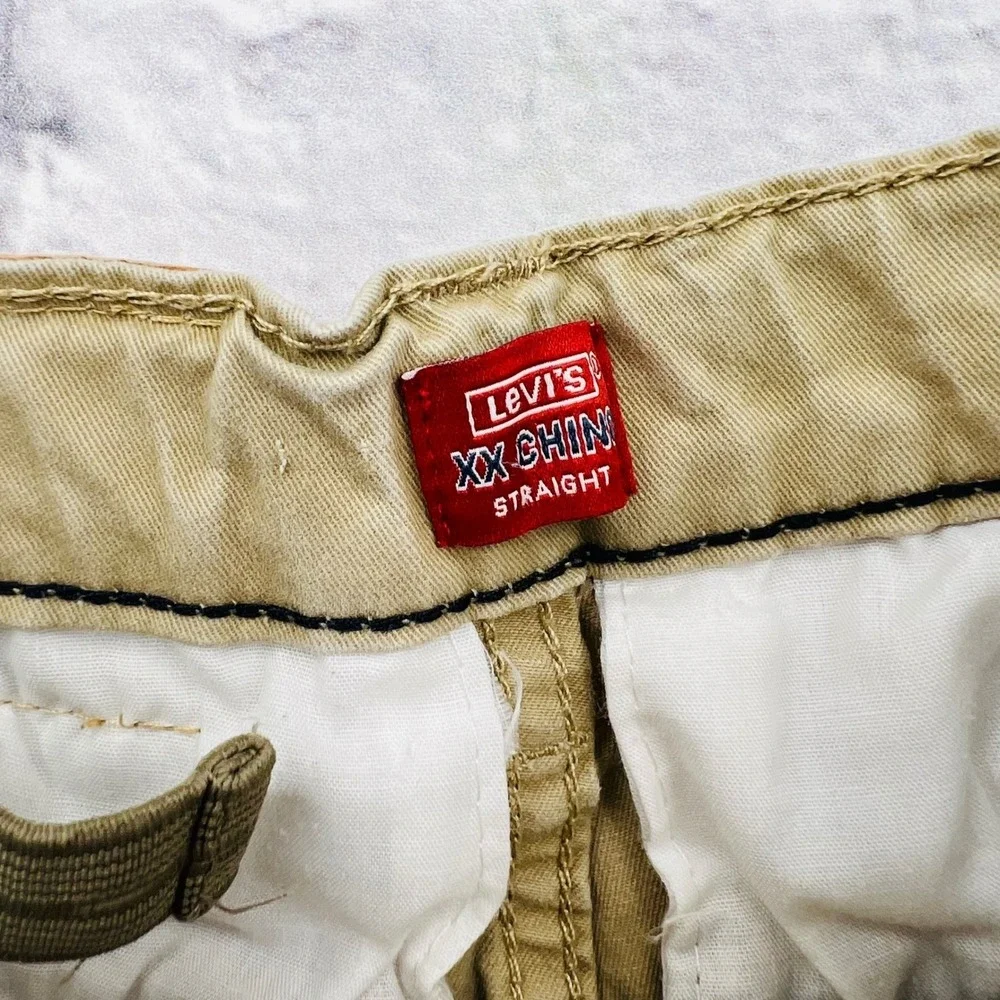 Levi's Kids Chino Shorts Tan Size 4 REG Straight Fit Preppy Summer Casual